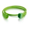 C2G 17483 power cable Green 23.6" (0.6 m) C14 coupler C13 coupler4