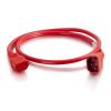 C2G 17511 power cable Red 94.5" (2.4 m) C14 coupler C13 coupler4