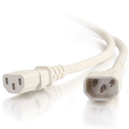 C2G 17521 power cable White 118.1" (3 m) C14 coupler C13 coupler1