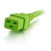 C2G 1ft, IEC320C20/IEC320C19 Green 11.8" (0.3 m) C20 coupler C19 coupler3