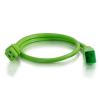 C2G 1ft, IEC320C20/IEC320C19 Green 11.8" (0.3 m) C20 coupler C19 coupler4