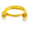 C2G 3ft, IEC320C20/IEC320C19 Yellow 35.4" (0.9 m) C20 coupler C19 coupler2