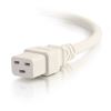 C2G 4ft, IEC320C20/IEC320C19 White 47.2" (1.2 m) C20 coupler C19 coupler2