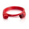 C2G 10ft, IEC320C20/IEC320C19 Red 118.1" (3 m) C20 coupler C19 coupler3