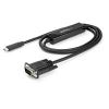 StarTech.com CDP2VGAMM1MB video cable adapter 39.4" (1 m) USB Type-C VGA (D-Sub) Black4