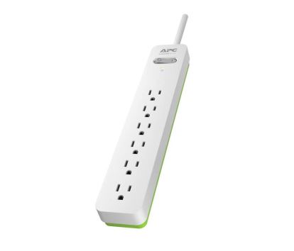 APC PE66W surge protector Green, White 6 AC outlet(s) 120 V 72" (1.83 m)1