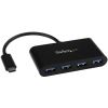 StarTech.com HB30C4AB interface hub USB 3.2 Gen 1 (3.1 Gen 1) Type-C 5000 Mbit/s Black1