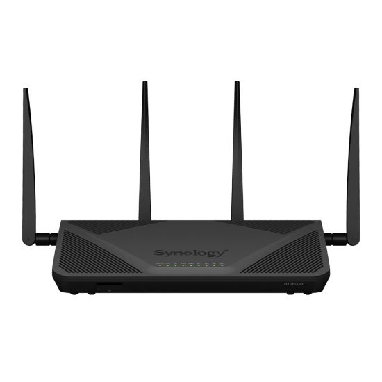 Synology RT2600AC wireless router Gigabit Ethernet Dual-band (2.4 GHz / 5 GHz) 4G Black1