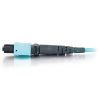 C2G 10m, 2xMPO fiber optic cable 393.7" (10 m) MPO OFNR OM4 Turquoise4