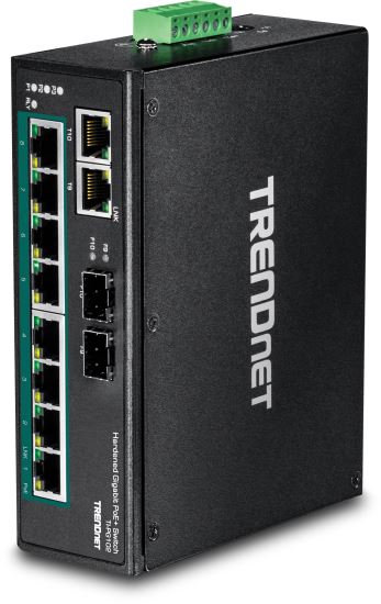 Trendnet TI-PG102 network switch Unmanaged Gigabit Ethernet (10/100/1000) Power over Ethernet (PoE) Black1