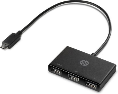 HP Concentrador USB-C a USB-A USB 3.2 Gen 1 (3.1 Gen 1) Type-C Black1