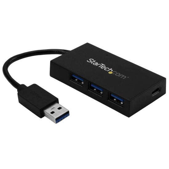 StarTech.com HB30A3A1CFB interface hub USB 3.2 Gen 1 (3.1 Gen 1) Type-A 5000 Mbit/s Black1