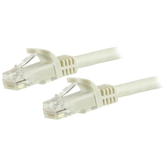 Picture of StarTech.com N6PATCH125WH networking cable White 1500" (38.1 m) Cat6 U/UTP (UTP)