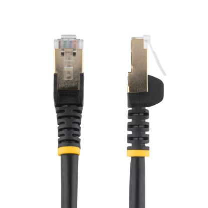 Picture of StarTech.com C6ASPAT15BK networking cable Black 181.1" (4.6 m) Cat6a