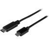 Picture of StarTech.com USB2CUB50CM USB cable 19.7" (0.5 m) USB 2.0 USB C Micro-USB B Black