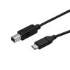 Picture of StarTech.com USB2CB50CM USB cable 19.7" (0.5 m) USB 2.0 USB C USB B Black