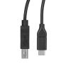 Picture of StarTech.com USB2CB50CM USB cable 19.7" (0.5 m) USB 2.0 USB C USB B Black