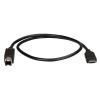 Picture of StarTech.com USB2CB50CM USB cable 19.7" (0.5 m) USB 2.0 USB C USB B Black