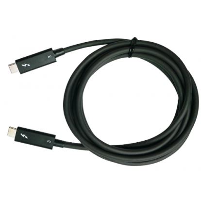 Picture of QNAP CAB-TBT320M-40G-LINTES Thunderbolt cable 78.7" (2 m) 40 Gbit/s Black