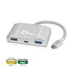 Siig JU-H30C11-S1 interface hub USB 3.2 Gen 1 (3.1 Gen 1) Type-C 5000 Mbit/s Silver2