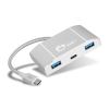 Siig JU-H30C11-S1 interface hub USB 3.2 Gen 1 (3.1 Gen 1) Type-C 5000 Mbit/s Silver4