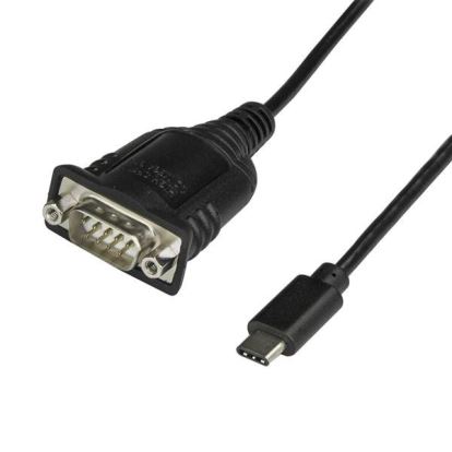 Picture of StarTech.com ICUSB232C serial cable Black 15.7" (0.4 m) USB C DB-9