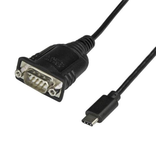 Picture of StarTech.com ICUSB232PROC serial cable Black 15.7" (0.4 m) USB C DB-9