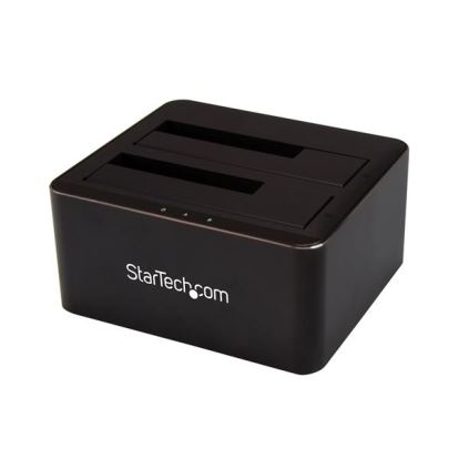 Picture of StarTech.com SDOCK2U33V storage drive docking station USB 3.2 Gen 1 (3.1 Gen 1) Type-B Black
