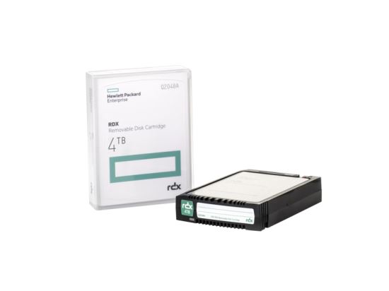 Picture of HP RDX 4TB Removable Disk Cartridge Blank data tape 4000 GB