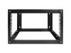 Picture of iStarUSA WOM680-SFH40 rack cabinet 6U Wall mounted rack Black