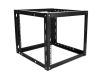 Picture of iStarUSA WOM980-SFH40 rack cabinet 9U Wall mounted rack Black