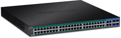 Picture of Trendnet TPE-5048WS network switch Managed Gigabit Ethernet (10/100/1000) Power over Ethernet (PoE) 1U Black