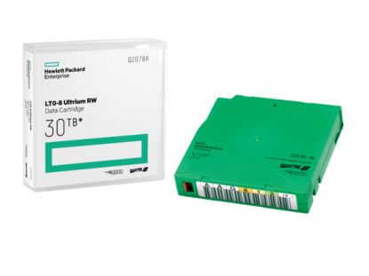 Picture of Hewlett Packard Enterprise LTO-8 Ultrium 30TB RW Data Cartridge Blank data tape 12000 GB 0.5" (1.27 cm)