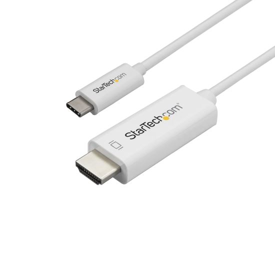 StarTech.com CDP2HD1MWNL video cable adapter 39.4" (1 m) USB Type-C HDMI Type A (Standard) White1