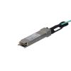 Picture of StarTech.com QSFP40GAO15M fiber optic cable 590.6" (15 m) QSFP+ Black