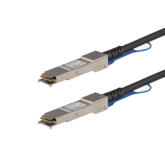 Picture of StarTech.com QSFP40GPC1M networking cable Black 39.4" (1 m)