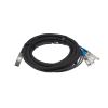 Picture of StarTech.com QSFP4SFP10C5 networking cable Black 196.9" (5 m)