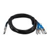 Picture of StarTech.com QSFP4SFPPC3M networking cable Black 39.4" (1 m)