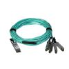 Picture of StarTech.com QSFP4X10GAO7 fiber optic cable 275.6" (7 m) QSFP+ 4x SFP+ Black