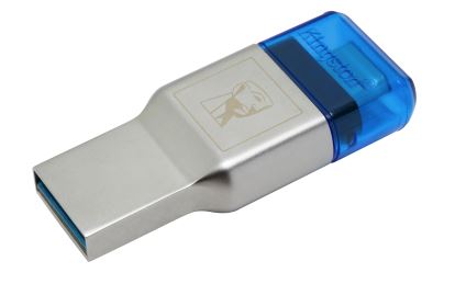 Picture of Kingston Technology MobileLite Duo 3C card reader USB 3.2 Gen 1 (3.1 Gen 1) Type-A/Type-C Blue, Silver