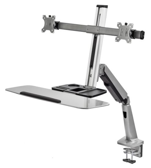 Picture of Siig CE-MT2G12-S1 monitor mount / stand 27" Desk Silver