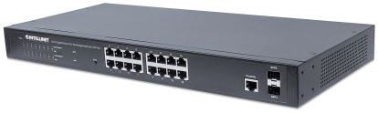 Picture of Intellinet 561198 network switch Managed L2+ Gigabit Ethernet (10/100/1000) Power over Ethernet (PoE) 1U Black
