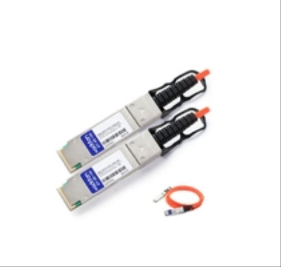 AddOn Networks PAN-QSFP-AOC-2M-AO Serial Attached SCSI (SAS) cable 78.7" (2 m) 40000 Gbit/s Stainless steel, Black1