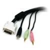 StarTech.com USBDVI4N1A10 KVM cable Black 118.1" (3 m)3