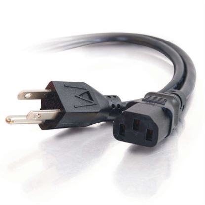 C2G 6ft Universal 16 AWG Power Cord (IEC320C13 to NEMA 5-15P) Black 71.7" (1.82 m)1