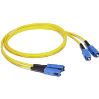 C2G SC/SC Duplex 9/125 Single-Mode Fiber Patch Cable, Yellow 2m fiber optic cable 78.7" (2 m)1