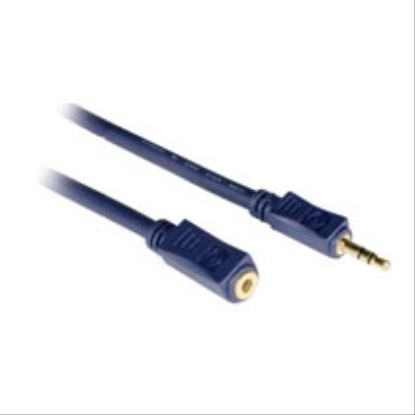 C2G 12ft Velocity™ 3.5mm Stereo Audio Extension Cable M/F audio cable 141.7" (3.6 m) Blue1