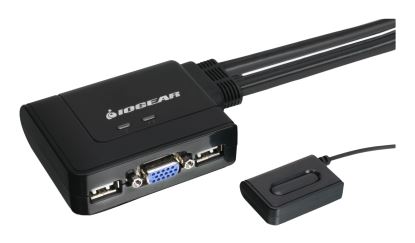 iogear 2-Port USB KVM switch Black1