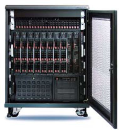 Supermicro OfficeBlade Rack Cabinet 14U Freestanding rack Black1