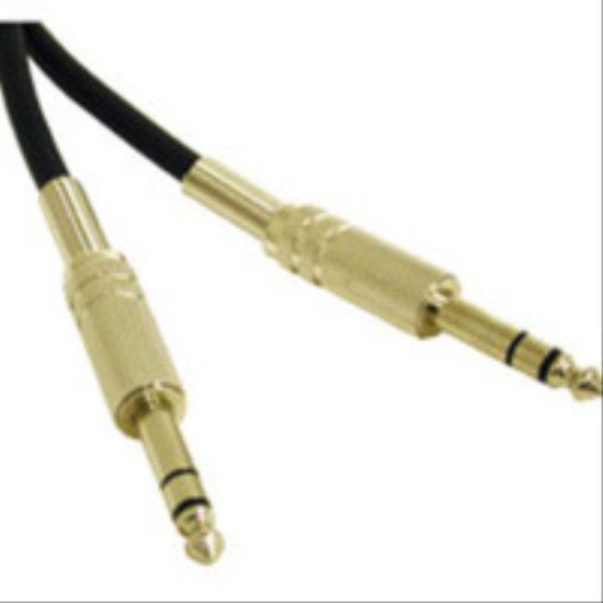 C2G 3ft Pro- 1/4in TRS M / 1/4in TRS M audio cable 35.4" (0.9 m) Black1